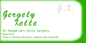 gergely kelle business card